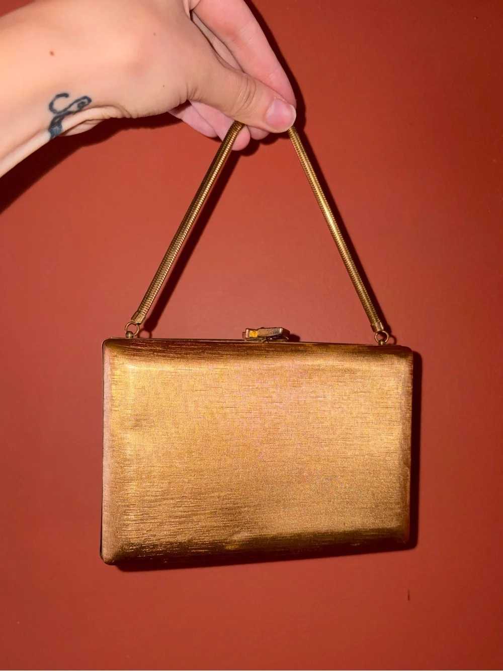 Antique Volupté gold handbag